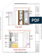 elevation of living hall wall