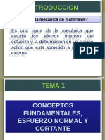 TEMA 1 Esfuerzo Normal y Cortante