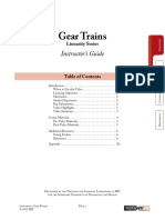 Gear Trains: Instructor's Guide