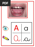 Las Vocales en Sus 4 Formas Con Dibujos | PDF