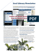 2011 Spring Issue of Florida International University Medical Library Newsletter