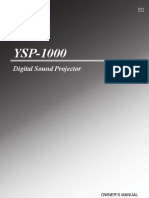 Digital Sound Projector: Owner'S Manual