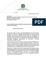 Of. Ministério Da Saúde (Referente à Priorização Dos Profissionais Da Educação No Plano Nacional de Vacinação)