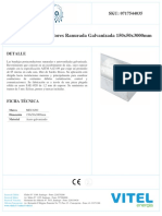 Bandeja Porta Conductores Ranurada Galvanizada 150x50x3000mm