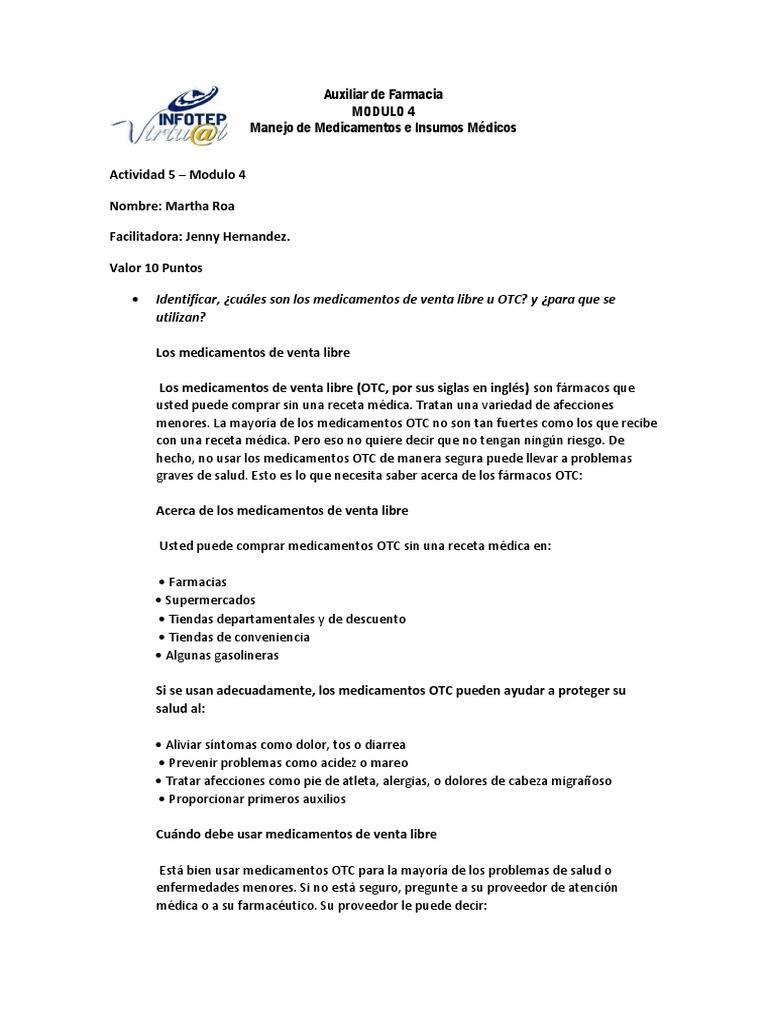 Documento 2 | PDF | Medicamentos con receta | Medicina de venta libre