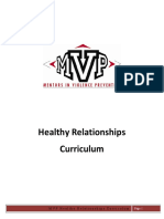Coaching Worksheet Healthy Relationships Curriculum