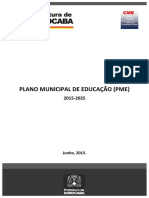 Plano Municipal de Educacao Documento Final
