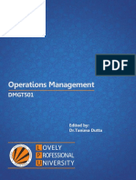 Dmgt501 Operations Management