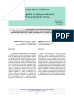 Ecografía en Terapia Intensiva Ecocardiografía Crítica