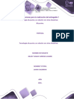 Entregable # 1 CICLO V Tecnologías de Punta y Su Relación Con Otras Disciplinas