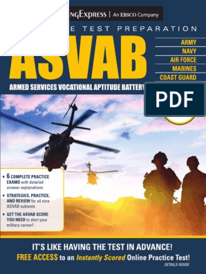 ASVAB 6th Edition, PDF, Armed Services Vocational Aptitude Battery