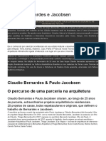 A arquitetura de Cláudio Bernardes e Paulo Jacobsen