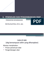 6a. Penemuan Dan Pengembangan Obat