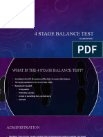 4 Stage Balance Test Presentation
