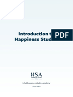 Introduction To Happiness Studies: Info@happinessstudies - Academy