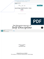 Neuropsychology of Self-Discipline - Study Guide