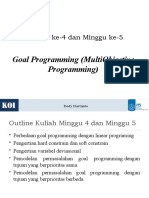 2 Goal Programming