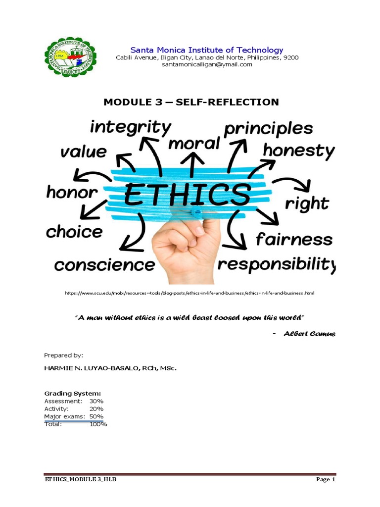 Ethics and Self-Reflection in Education | PDF | Self Actualization ...