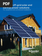 Schneider Grid Tie Off Grid Solar and Backup Power Solutions Brochure