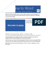 Welcome to Word