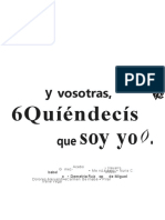 Y Vosotras, ¿Quién Decís Que Soy Yo¿