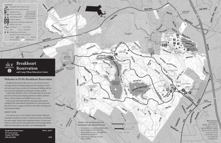 Breakheart Reservation Trail Map Trail Map Breakheart Reservation Pdf Outdoor Recreation Leisure