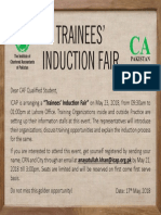 Trainees Induction Fair 18