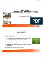 Introdução A Agrostologia e Forragicultura