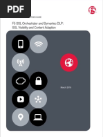 F5 SSL Orchestrator and Symantec DLP: SSL Visibility and Content Adaption