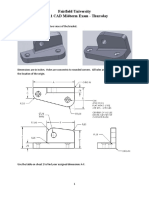 CAD Bracket Midterm Exam