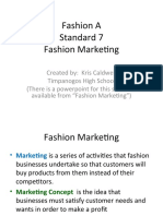 Fashion A Standard 7 Fashion Marketing