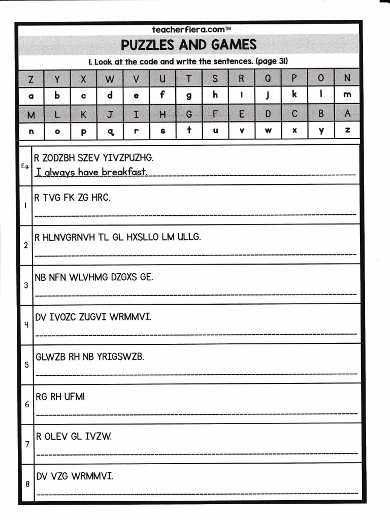 Puzzle Year 5 | PDF