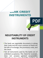 Bank Credit Instruments-Fm122