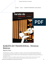 KARATE-DO TRADICIONAL. Técnicas Básicas