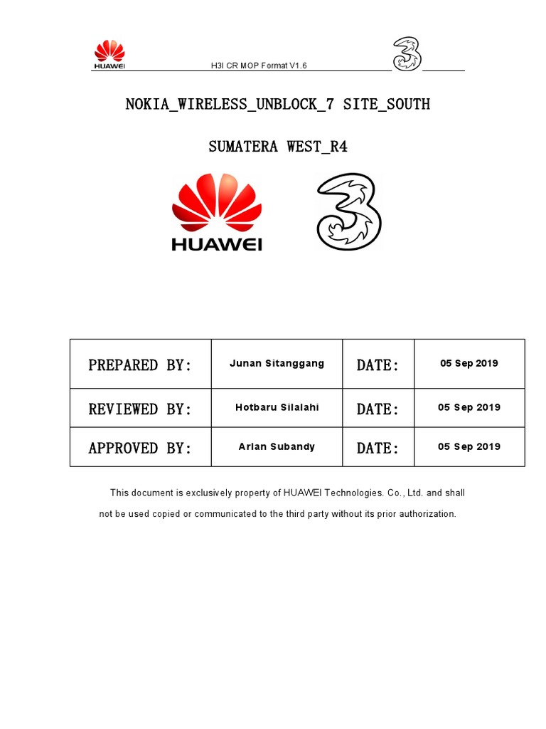 NOKIA - WIRELESS - UNBLOCK - 7 Site - SOUTH SUMATERA WEST - R4 | PDF ...