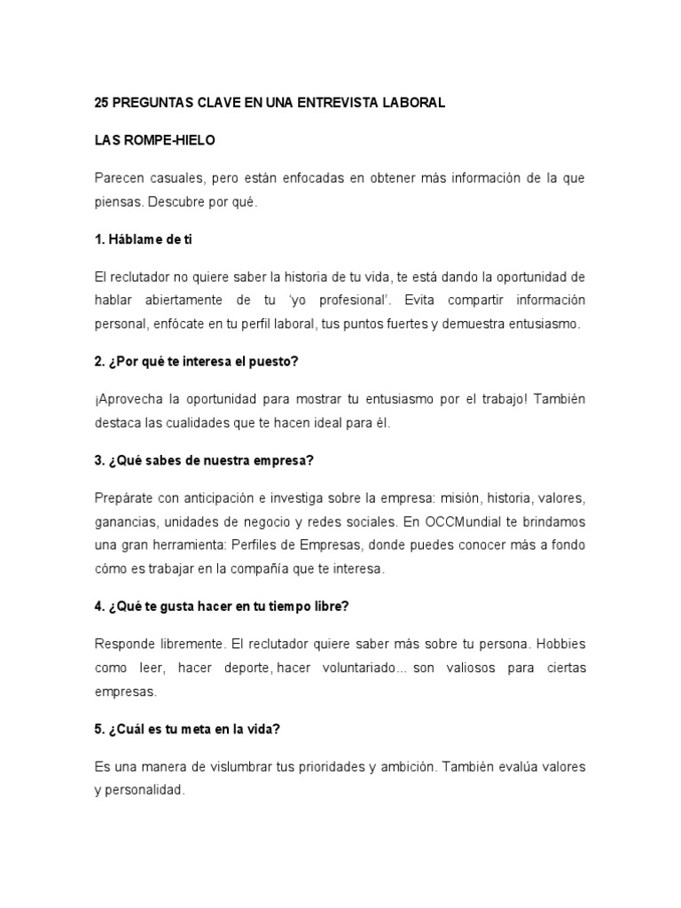 15 preguntas para romper el hielo en reuniones laborales