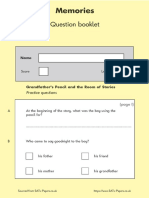 Ks1 English 2003 Question Booklet
