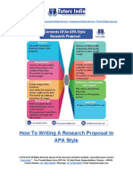 A Research Proposal in APA Format