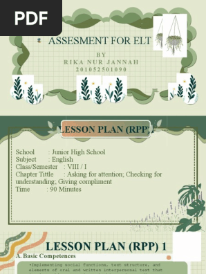 Lesson Plan presentation