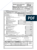 Monthly Value-Added Tax Declaration: Computation of Tax (Attach Additional Sheets, If Necessary)