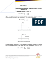 Lecture 1a - Heaviside Function, Pulses and 2nd Shifting Property