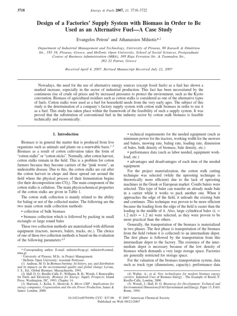 Energy&fuel Paper PDF Biomass Biofuel