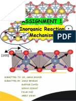 Assignment 1 Inorganic Reaction Mechanism