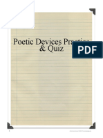 Poetic Devices Practice & Quiz