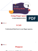 Using Finger Spaces Slides