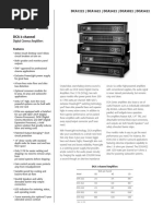 Digital Cinema Amplifiers: DCA1222 - DCA1622 - DCA2422 - DCA3022 - DCA3422