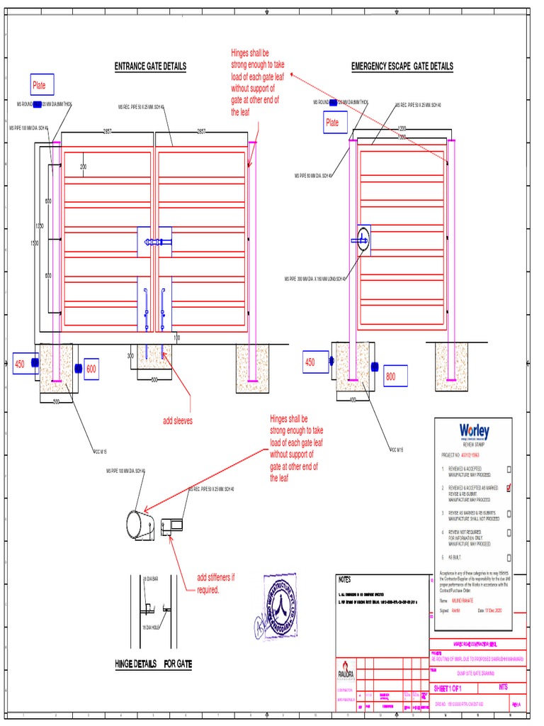 Dump Site Gate Design Details | PDF | Nature