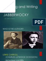 Reading and Writing Skills Jabberwocky: Ms. Ludie S. Mahinay