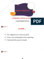 Class Presentation - Email Writing - Introduction To Email