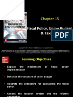 Fiscal Policy, Union Budget & Taxation